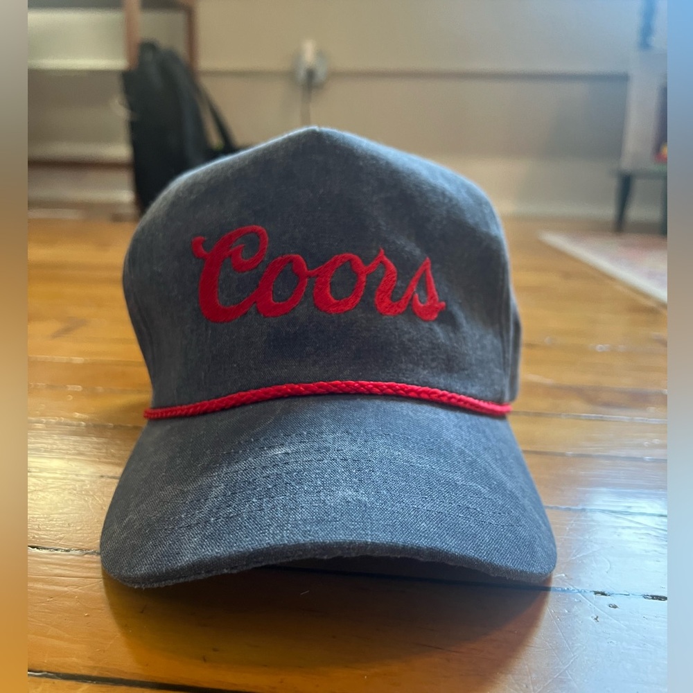 Vintage inspired denim Coors hat. Never been worn!